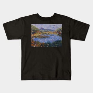 Rivers Edge - Acrylic - Palette Knife Kids T-Shirt